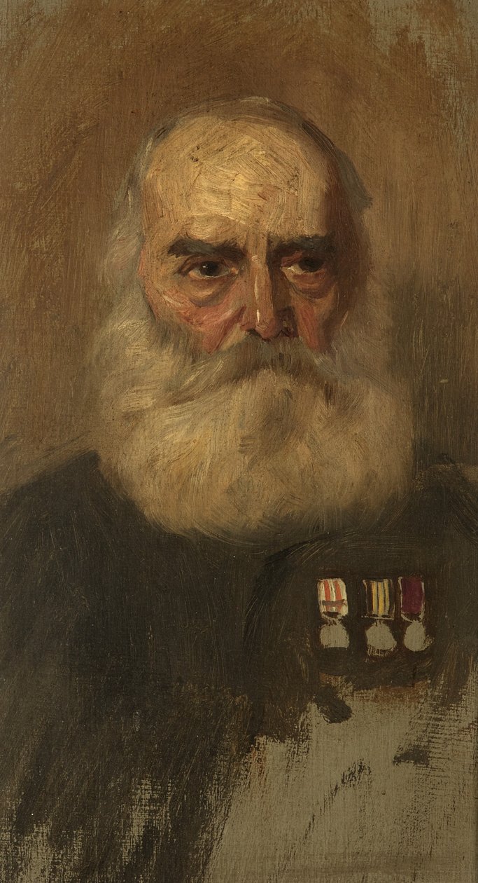 W. Puttickin muotokuva, R. Bgde, n. 1920 (öljy paneelissa) tekijältä George Edmund Butler