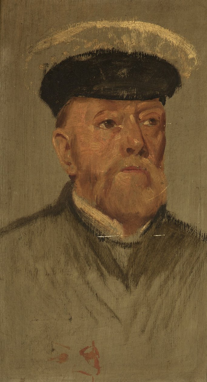 W. Shearnin muotokuva, 97. & 5., n. 1920 (öljy paneelissa) tekijältä George Edmund Butler