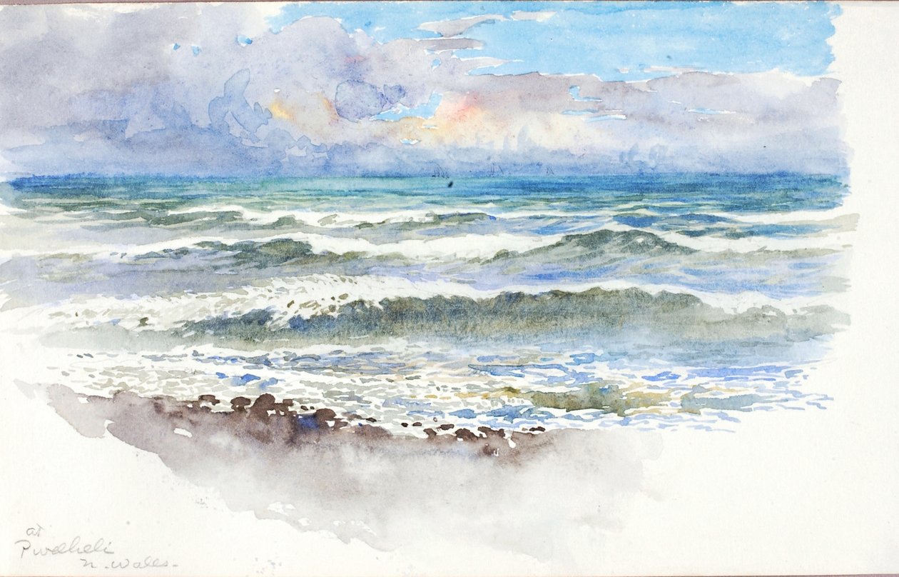 Pwllhelissä, N. Walesissa, n. 1899. tekijältä George Elbert Burr
