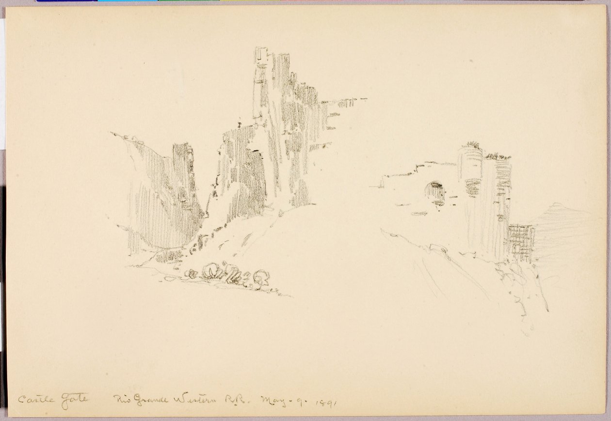 Castle Gate, Rio Grande Western Railroad tekijältä George Elbert Burr