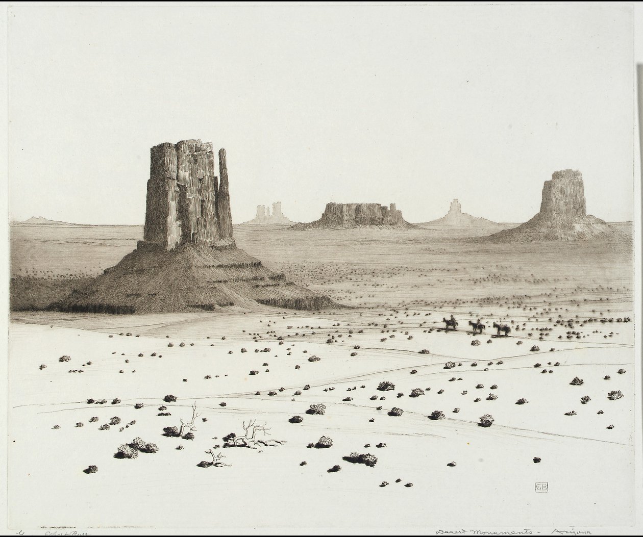 Aavikkomonumentit, Arizona tekijältä George Elbert Burr