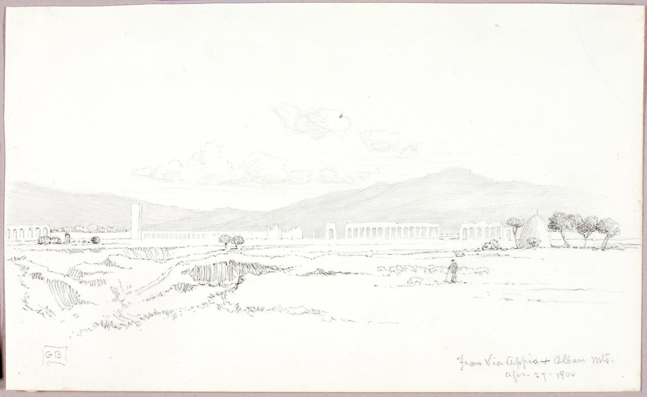Via Appia ja Alban-vuoret tekijältä George Elbert Burr