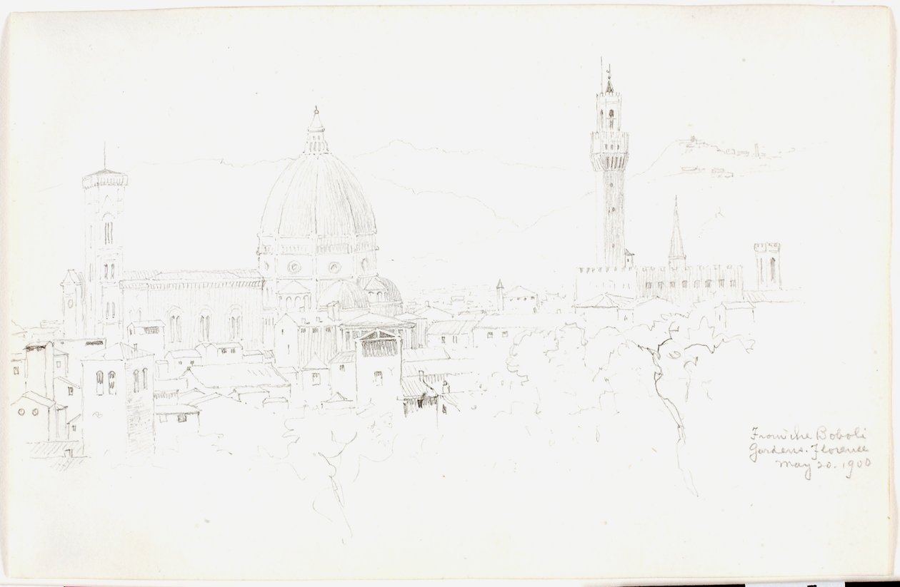 Bobolin puutarhasta, Firenze tekijältä George Elbert Burr