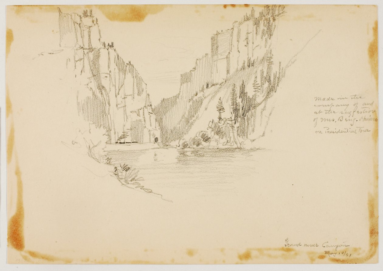 Grand River Canyon/Lähellä Glenwood Springsiä tekijältä George Elbert Burr