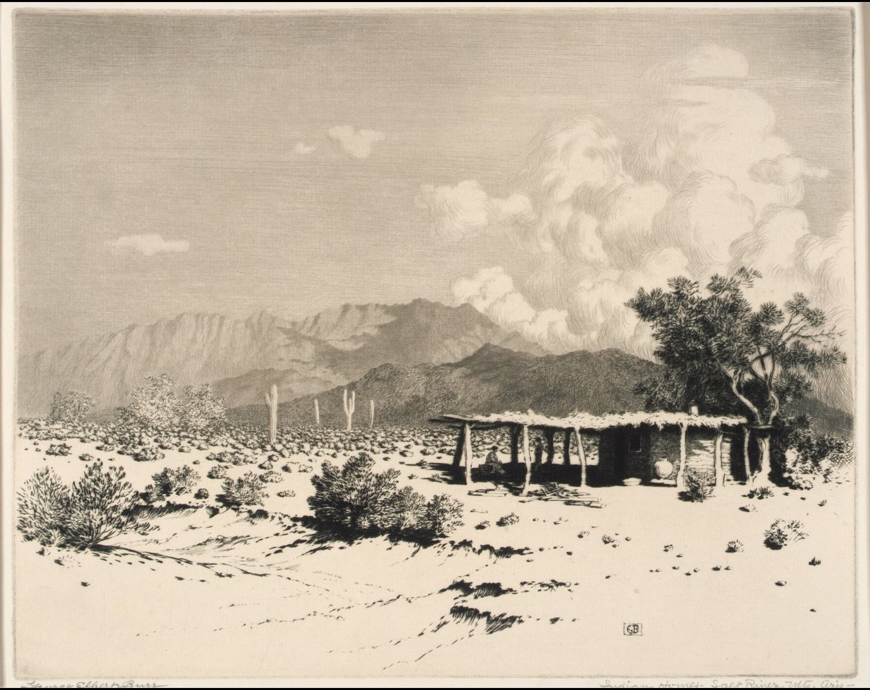 Indian Homes, Salt River Mountains, Arizona tekijältä George Elbert Burr