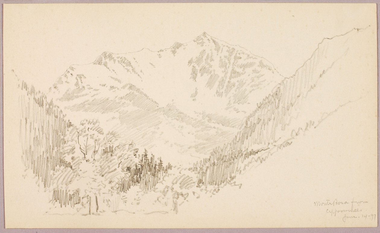 Monte Rosa alkaen Ceppomorelli tekijältä George Elbert Burr