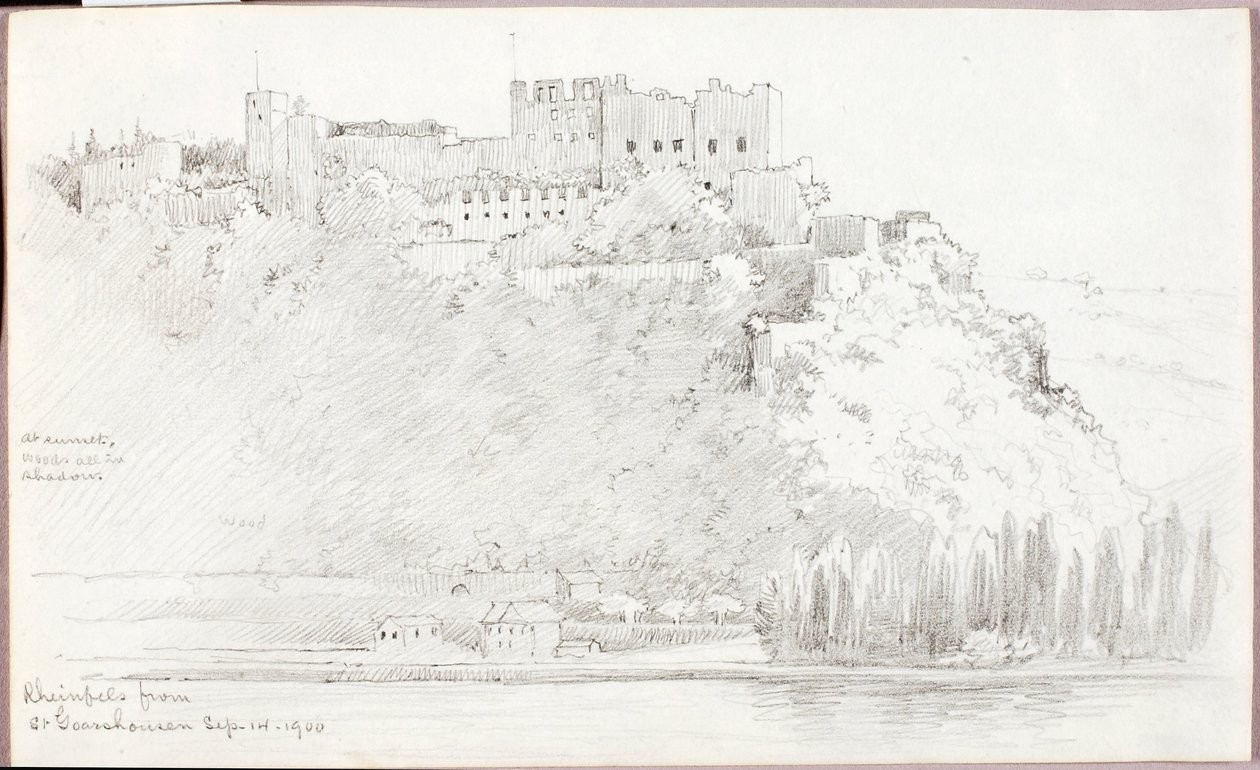 Rheinfels alkaen St. Goarshausen tekijältä George Elbert Burr