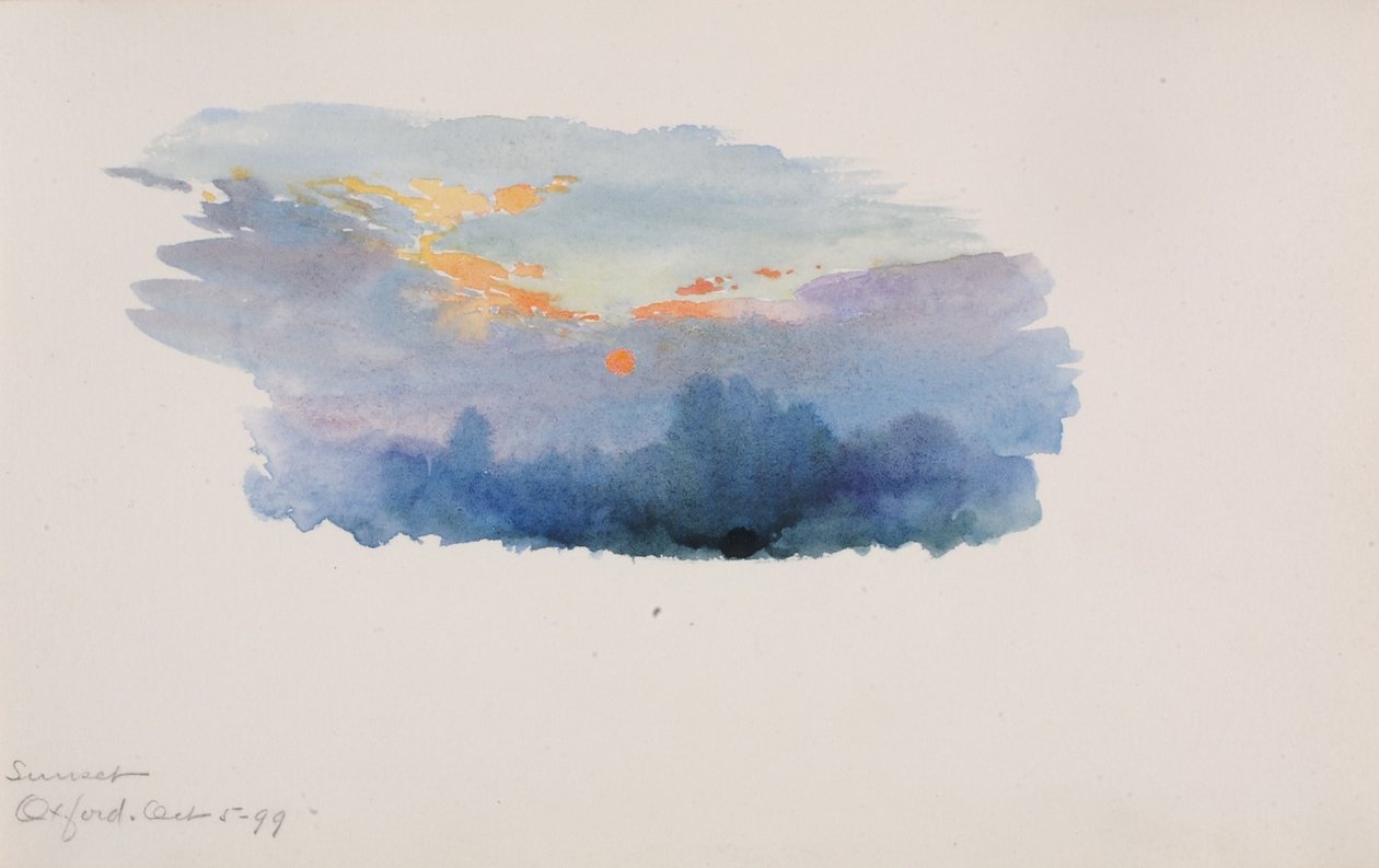 Auringonlasku, Oxford tekijältä George Elbert Burr