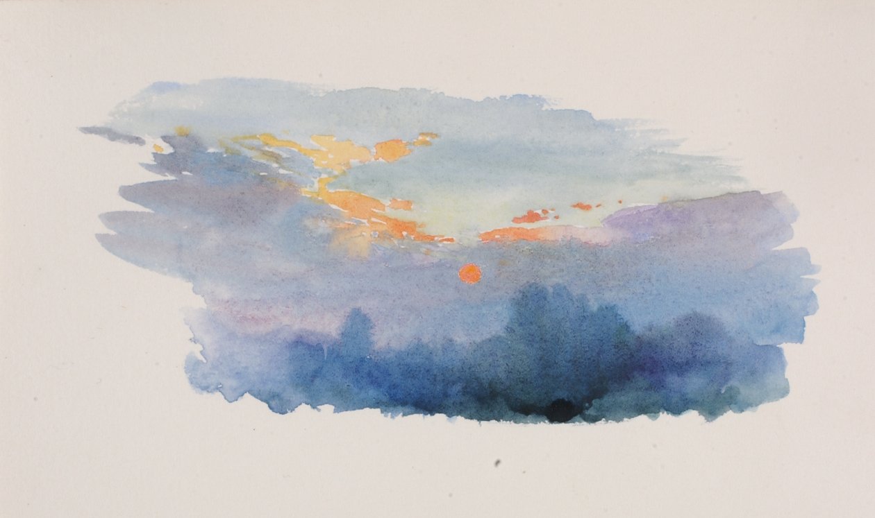 Auringonlasku, Oxford, 1899. tekijältä George Elbert Burr