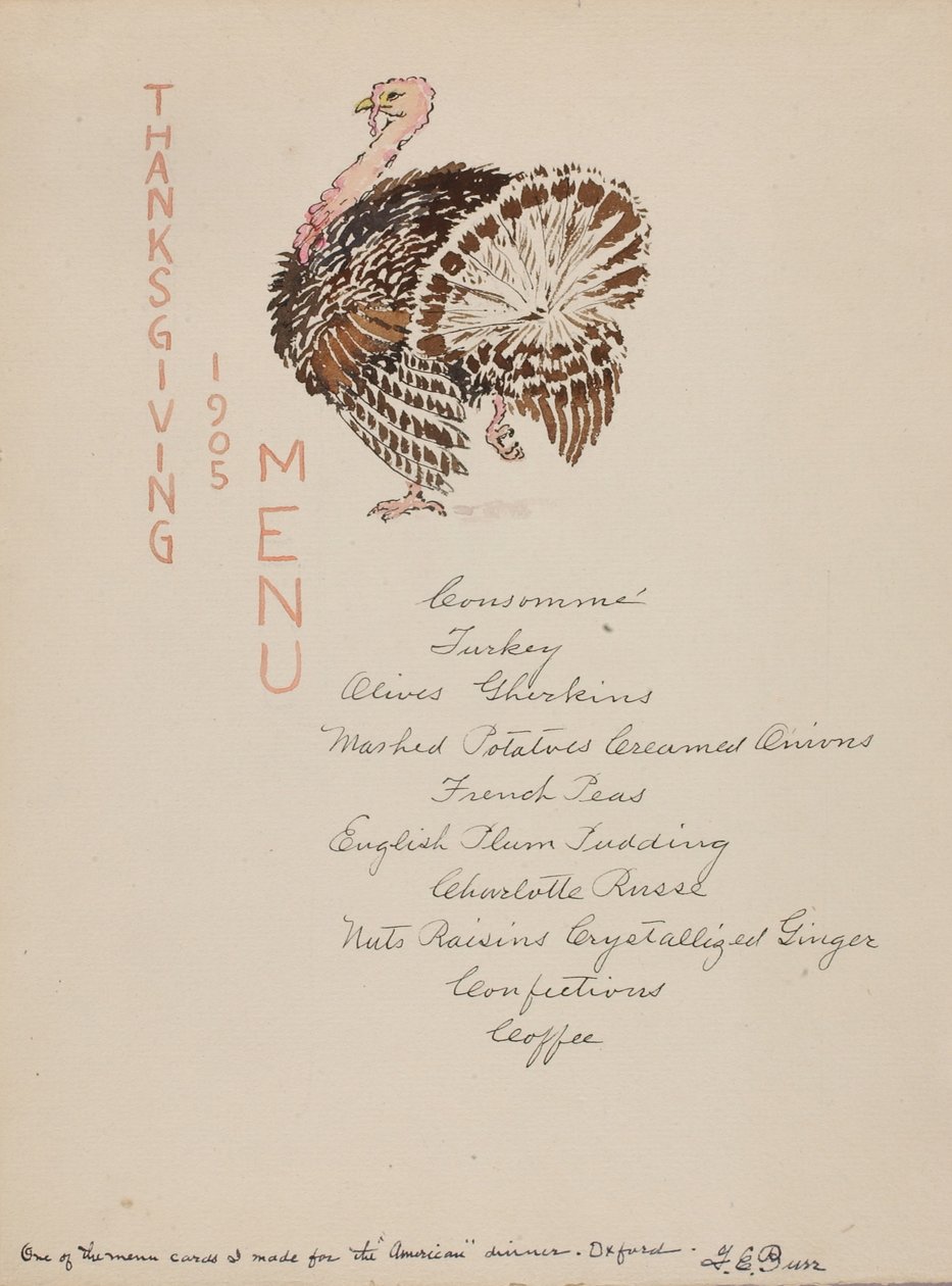 Kiitospäivän menu tekijältä George Elbert Burr