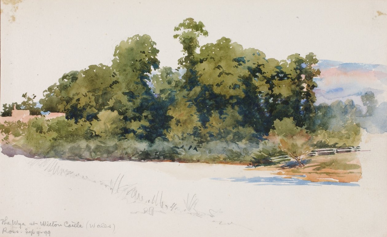 Wye Wiltonin linnassa (Wales) tekijältä George Elbert Burr