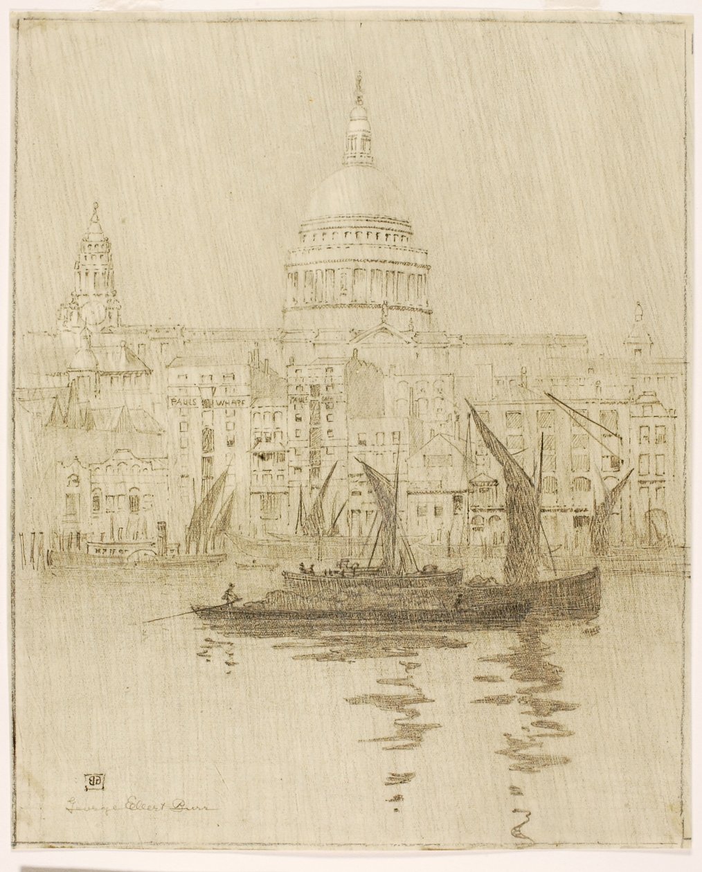 Untitled (siirtopiirustus Misty Day, Paul
