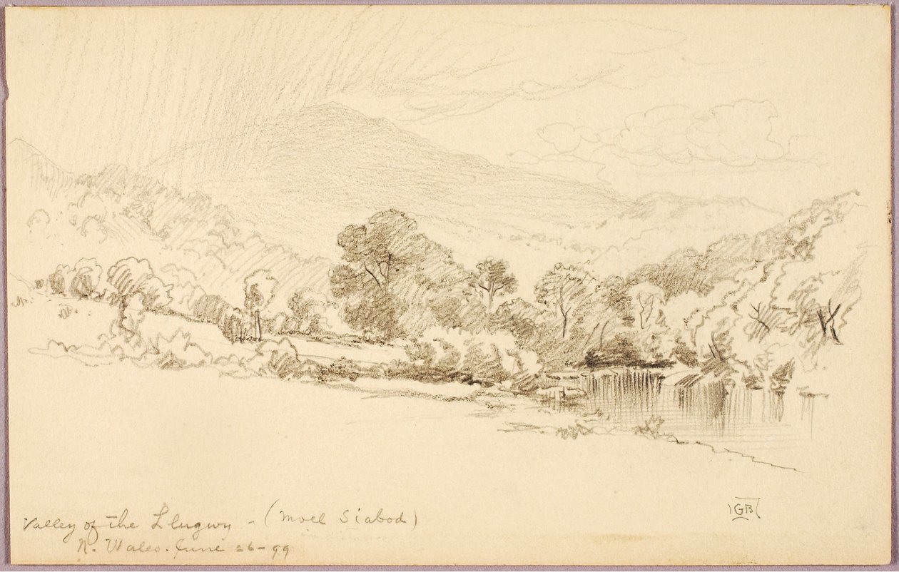 Llugwyn laakso (Moel Siabod), Pohjois-Wales tekijältä George Elbert Burr