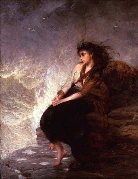 Yksin - "Voi kadonneen käden kosketusta" tekijältä George Elgar Hicks