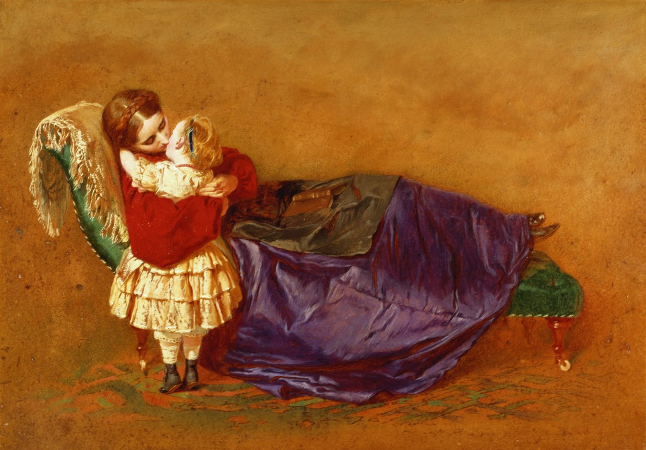 Hyvää yötä, 1863 (öljy paperille) tekijältä George Elgar Hicks