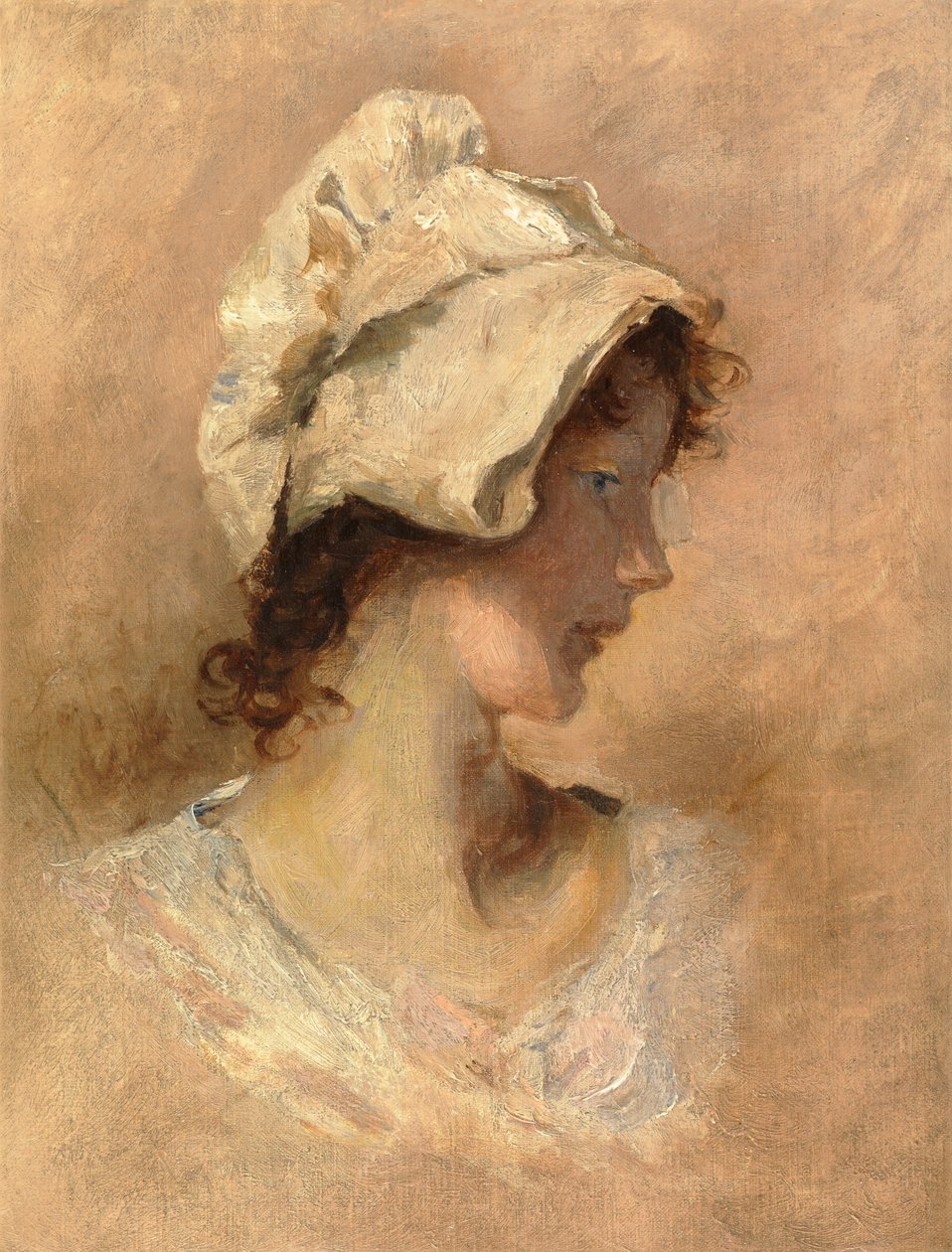 Naisen pää tekijältä George Elgar Hicks