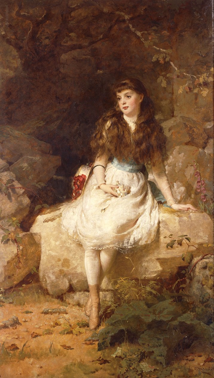Lady Edith Amelia Ward, Dudleyn ensimmäisen jaarlin tytär, 1883 tekijältä George Elgar Hicks