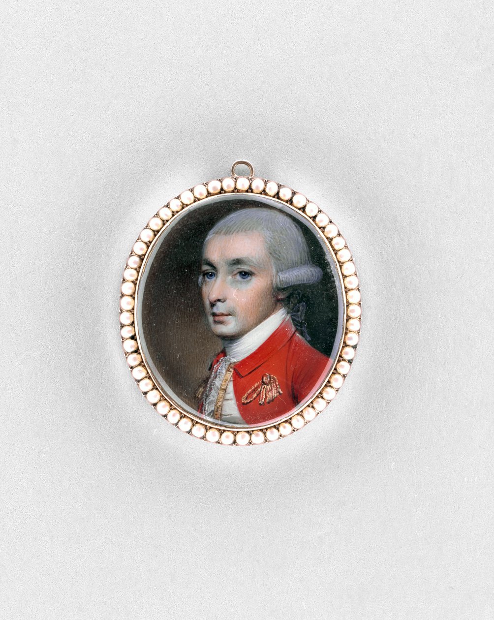 Miehen muotokuva, n. 1775 (akvarelli norsunluussa tekijältä George Engleheart