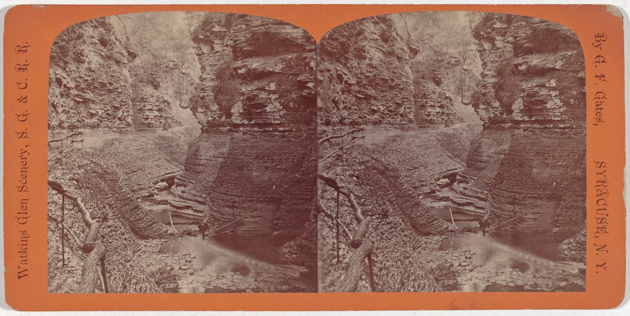 Watkins Glen -maisema, Spiral Gorge tekijältä George F. Gates