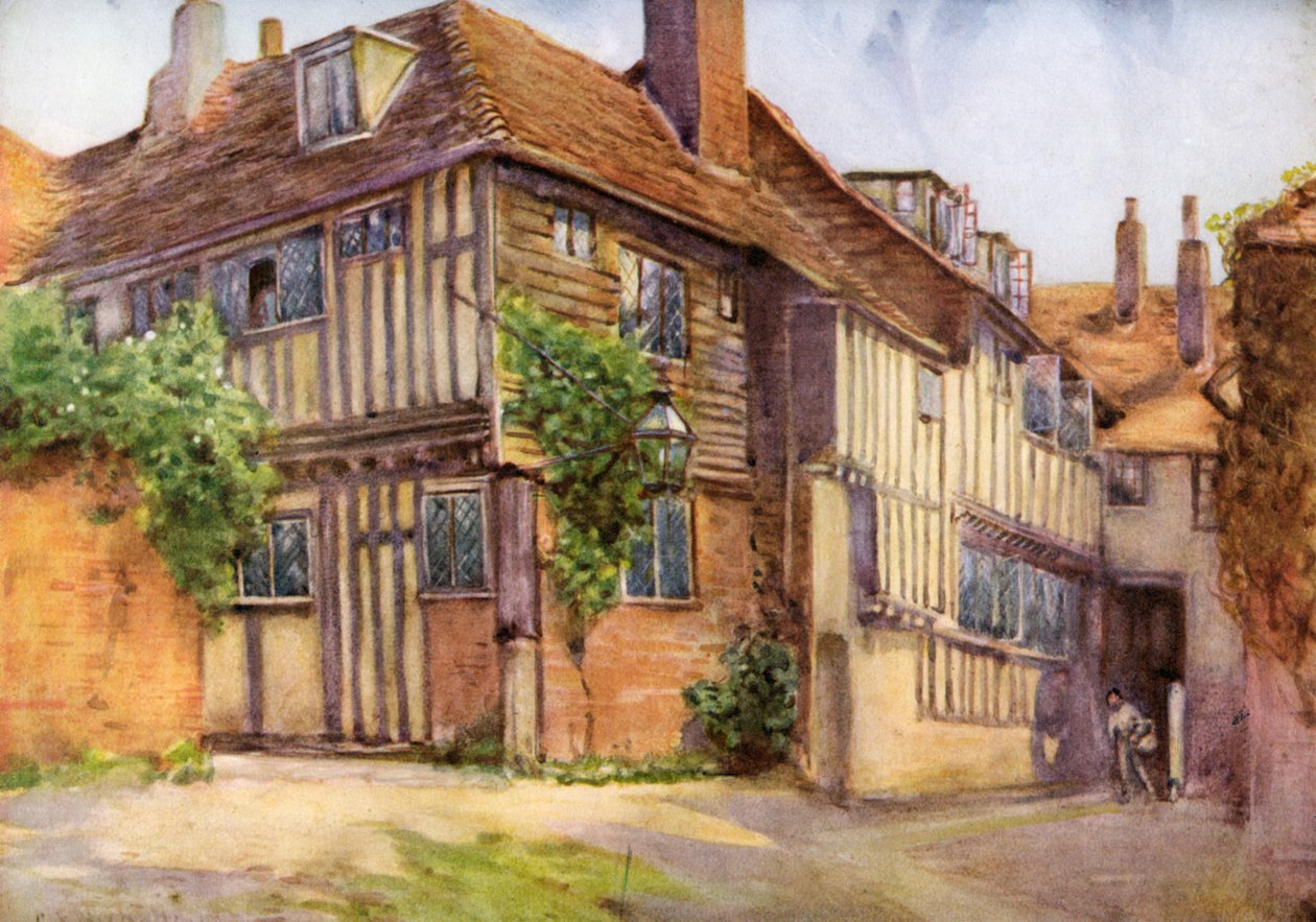 Mermaid Inn, Rye, Sussex, 1924-1926. tekijältä George Franck Nicholls