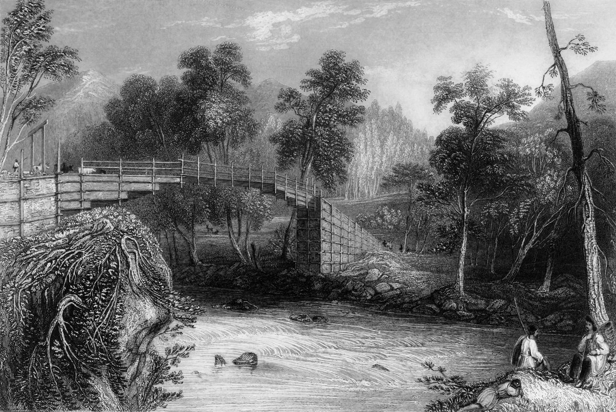 "Bhurkoten silta", 1838. tekijältä George Francis White