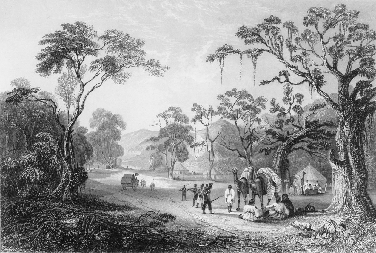 "Sisäänkäynti Kereen solaan", 1838. tekijältä George Francis White