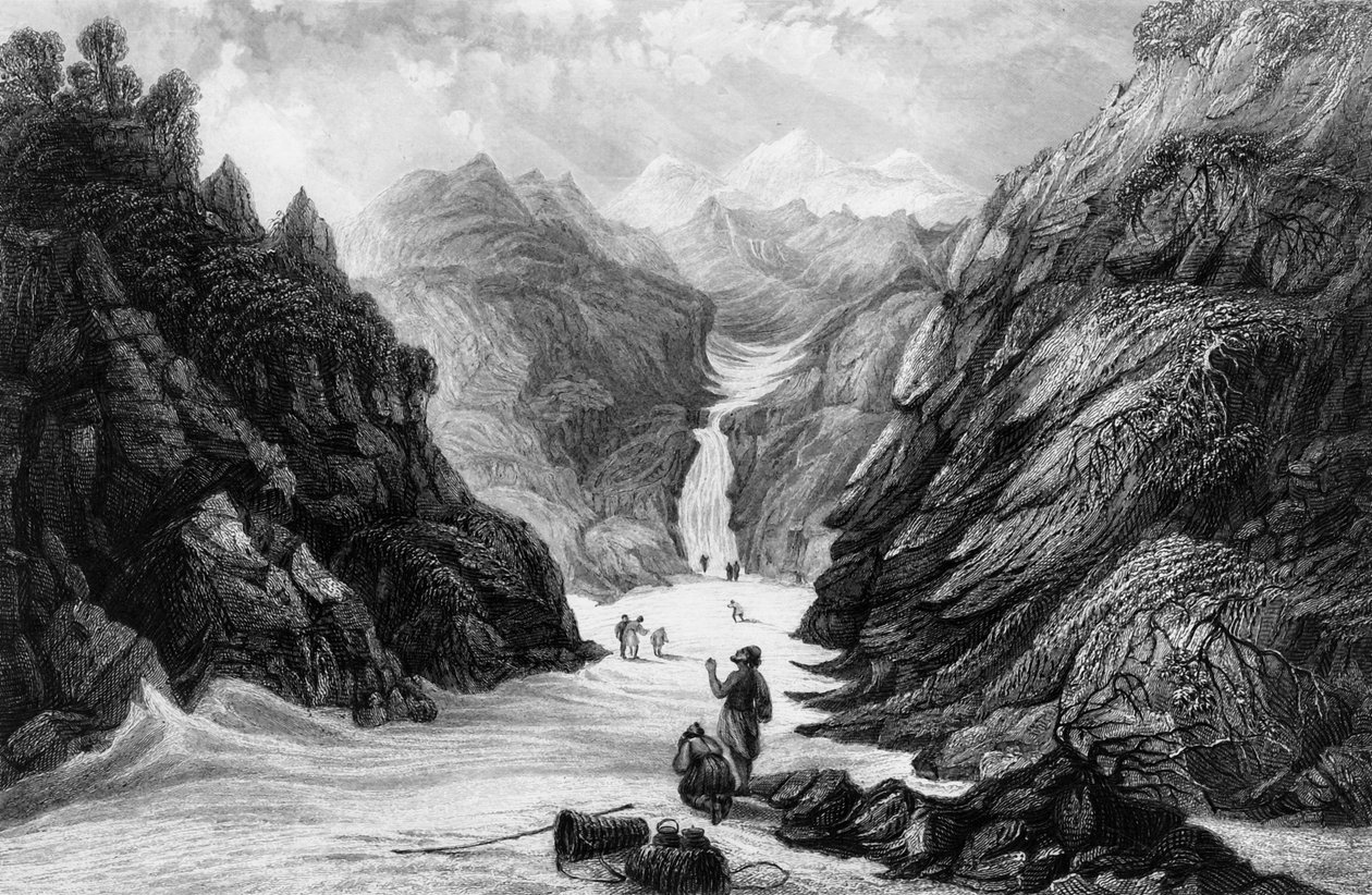 "Jumnajoen lähde", 1838. tekijältä George Francis White