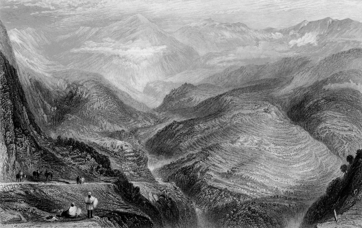 "Näkymä Jubberan lähellä", 1838. tekijältä George Francis White