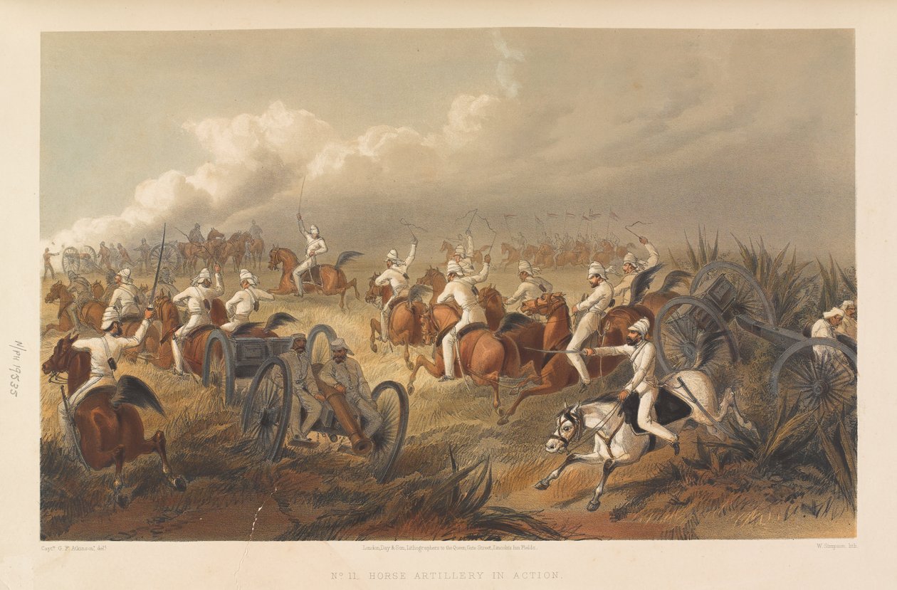 "Horse Artillery in Action?", 1857 noin tekijältä George Francklin Atkinson