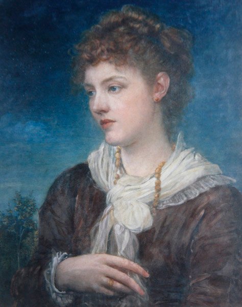 Calliope Coronion muotokuva, noin 1880 (öljy kankaalle). tekijältä George Frederic Watts