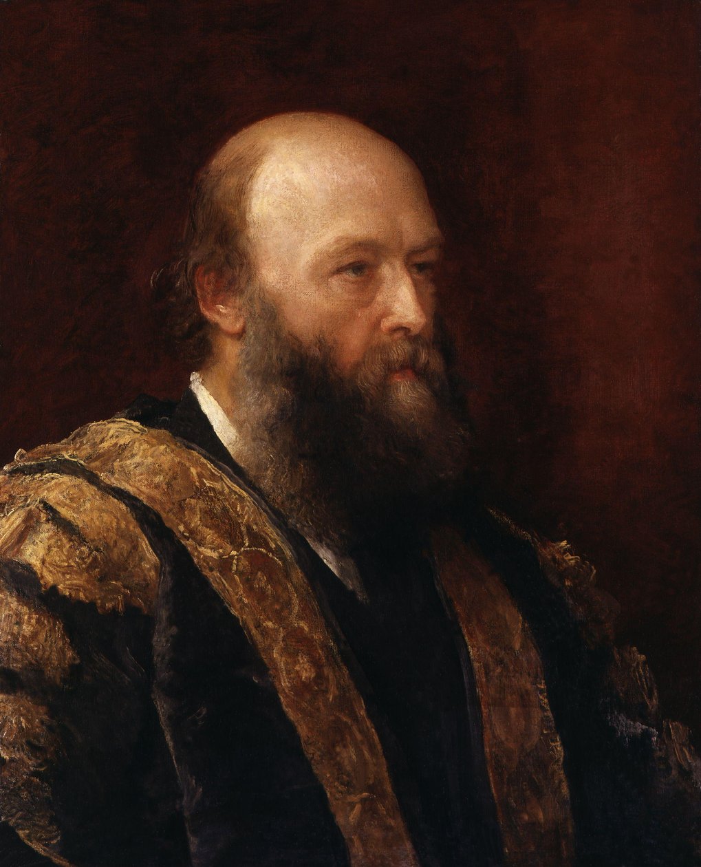Muotokuva Robert Gascoyne-Cecilistä, Salisburyn kolmannesta markiisista (1830-1903). tekijältä George Frederic Watts