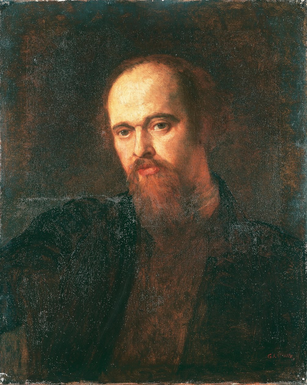 Taidemaalari Dante Gabriel Rossettin muotokuva tekijältä George Frederic Watts