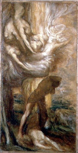 Kainin kirous (öljy kankaalle) tekijältä George Frederic Watts
