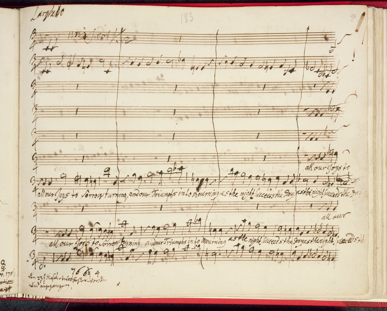 Händelin viimeisen oratorion alkuperäinen sävellys Jephtha tekijältä George Frederick Handel