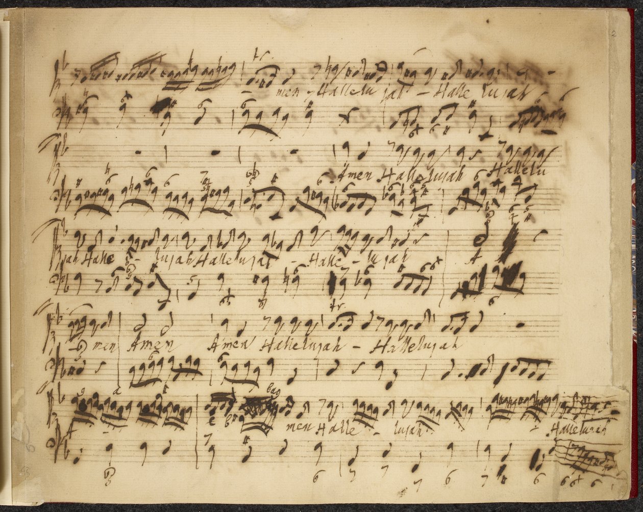 R.M.20.f.12, no.2 Sekalaiset kokoelmat ja valikoimat vol. VI, n. 1735-1750 (muste paperille) tekijältä George Frederick Handel