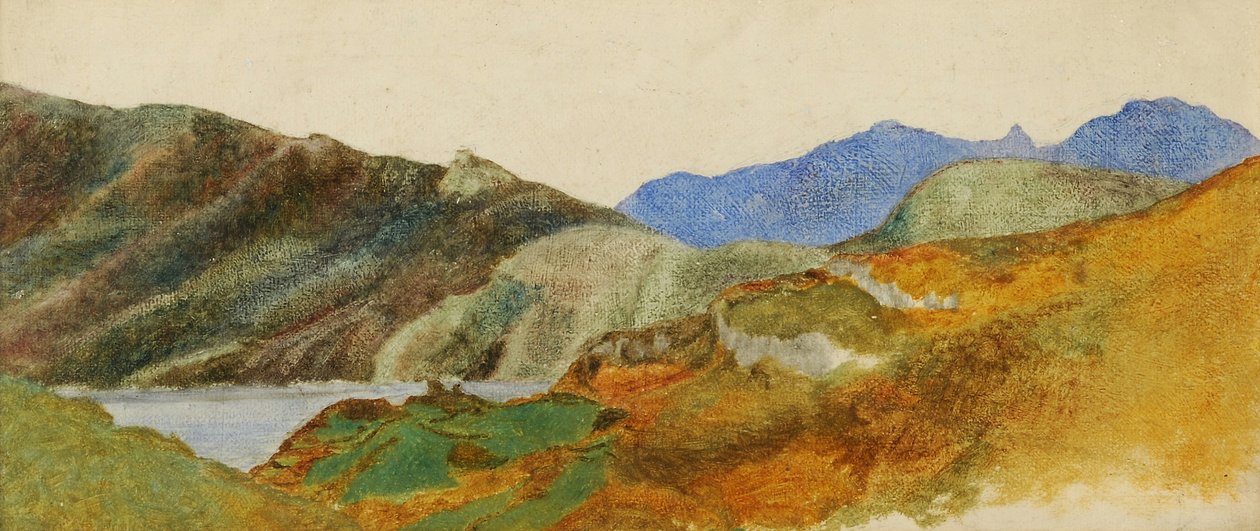 Vuoristomaisema, 1843-47 tekijältä George Frederick Watts