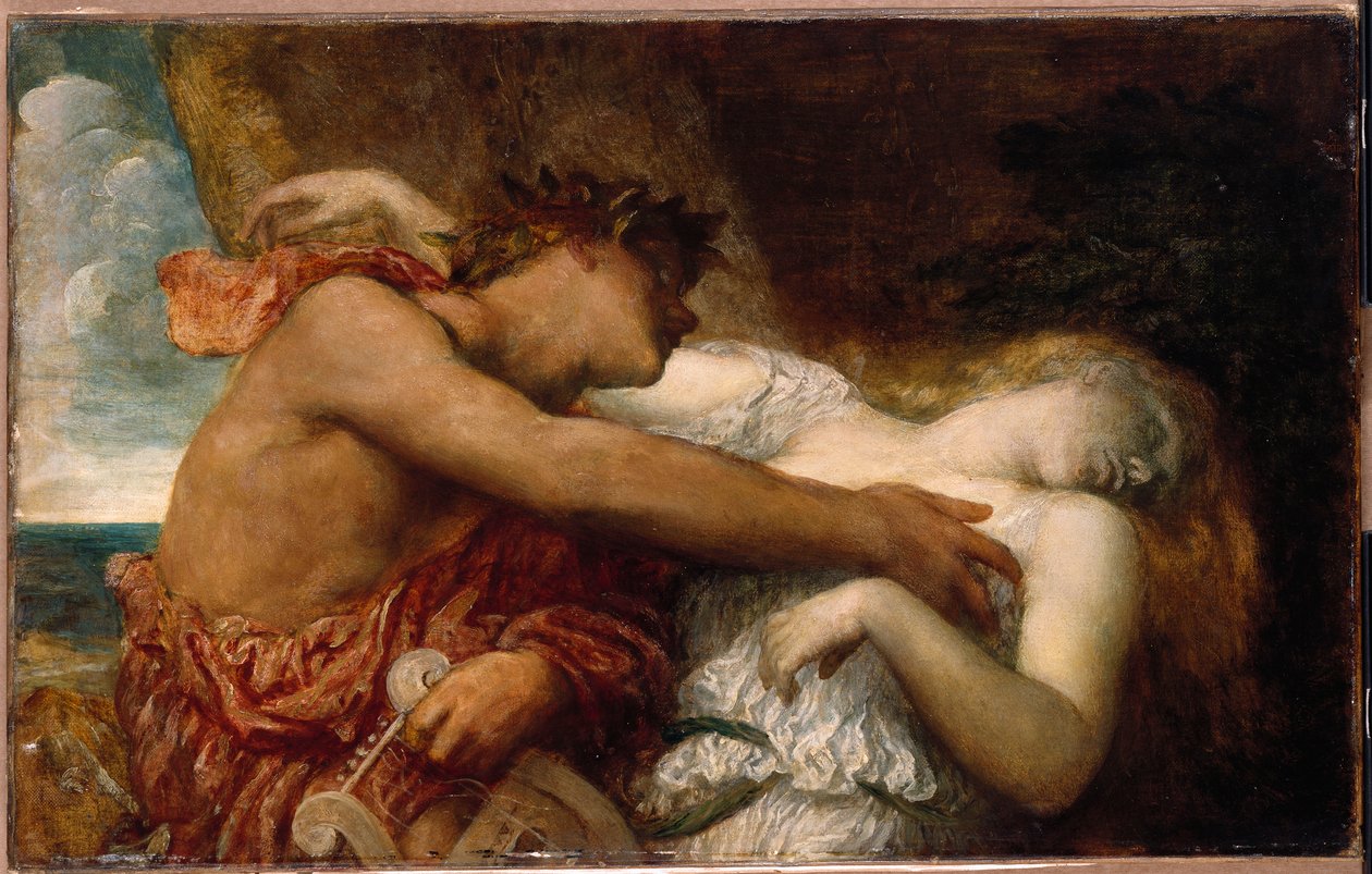 Orpheus ja Eurydike, n. 1870 tekijältä George Frederick Watts