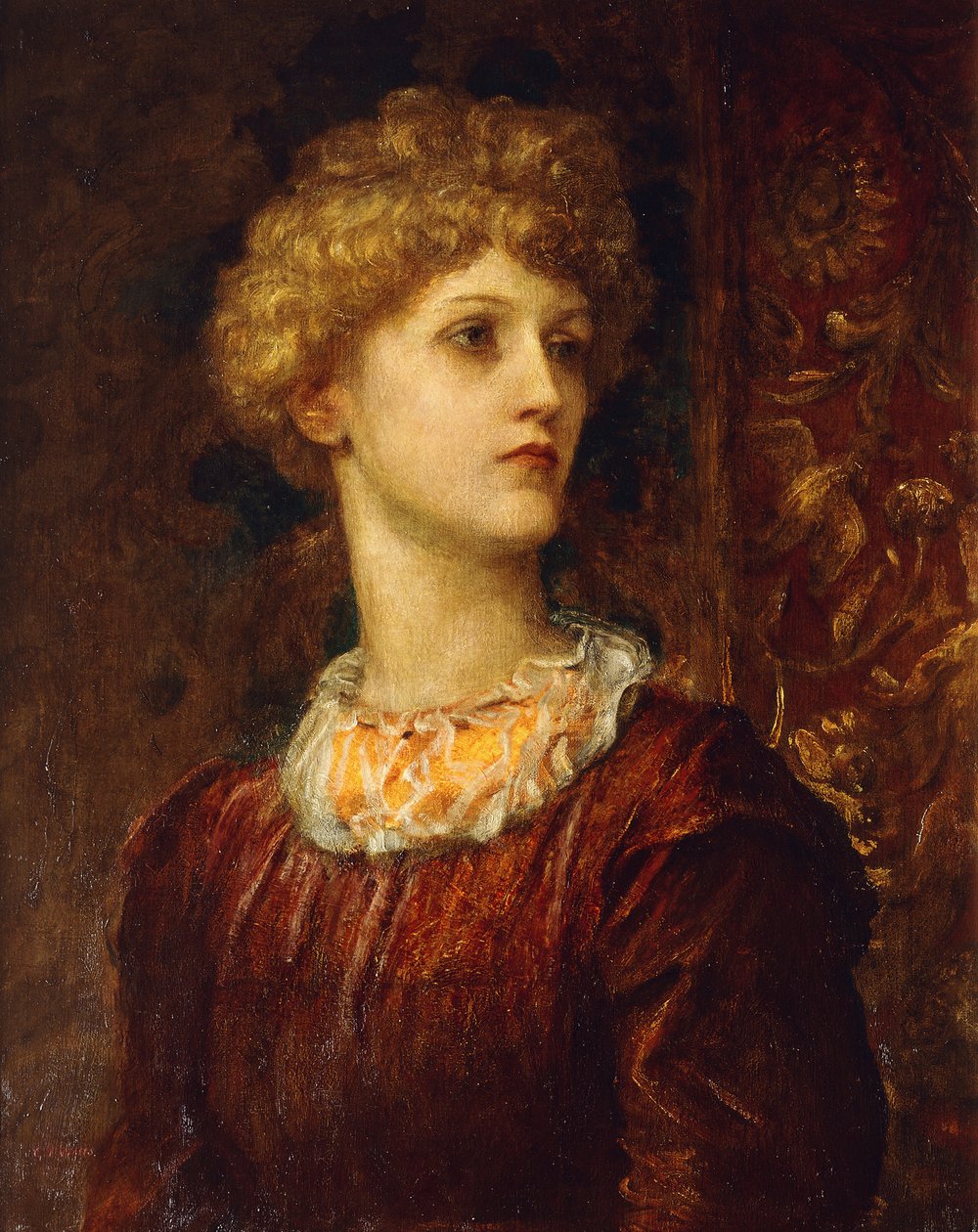 Dorothy Denen muotokuva, rinnan pituus, tekijältä George Frederick Watts