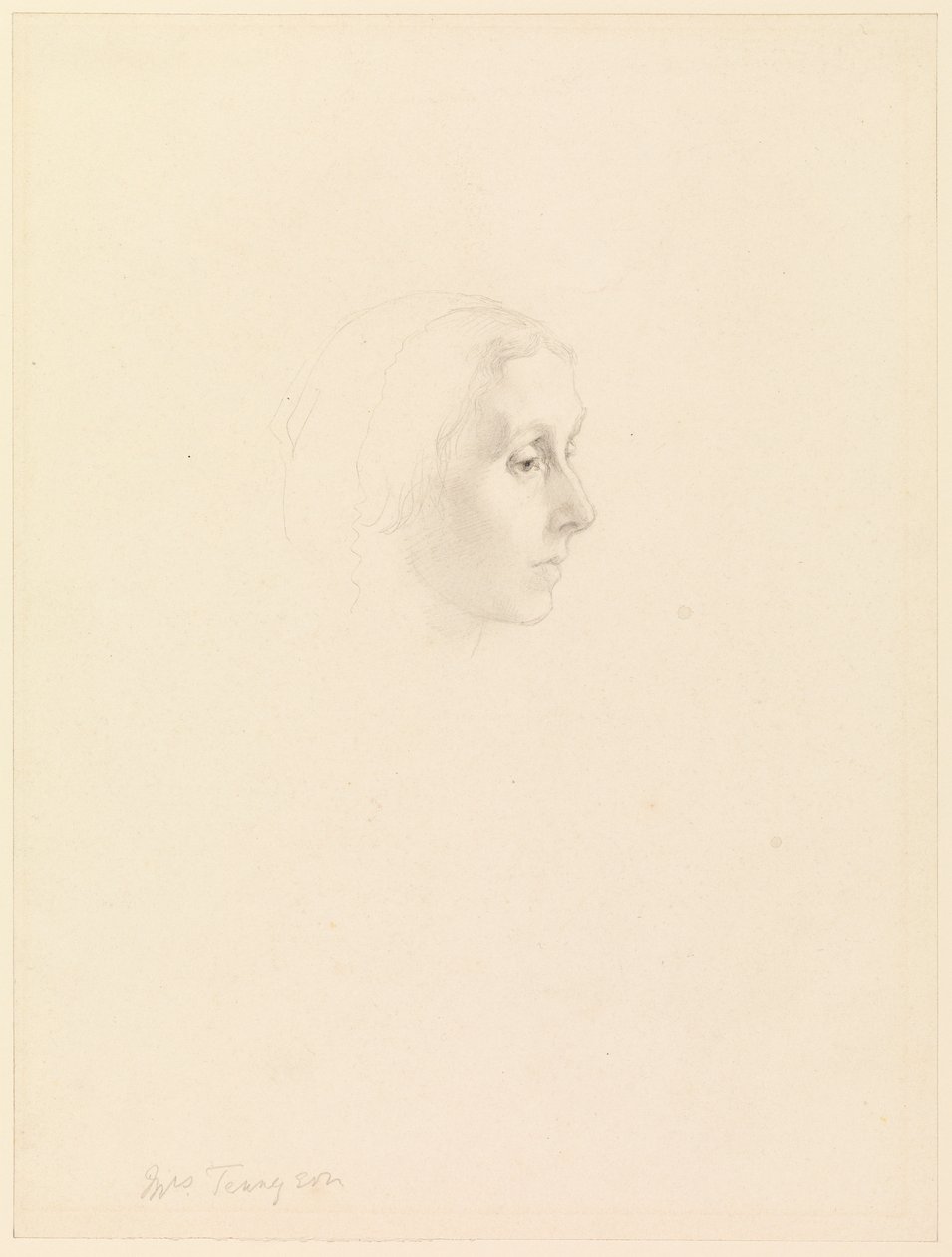 Study for Portrait of Emily Tennyson, 1862 tekijältä George Frederick Watts