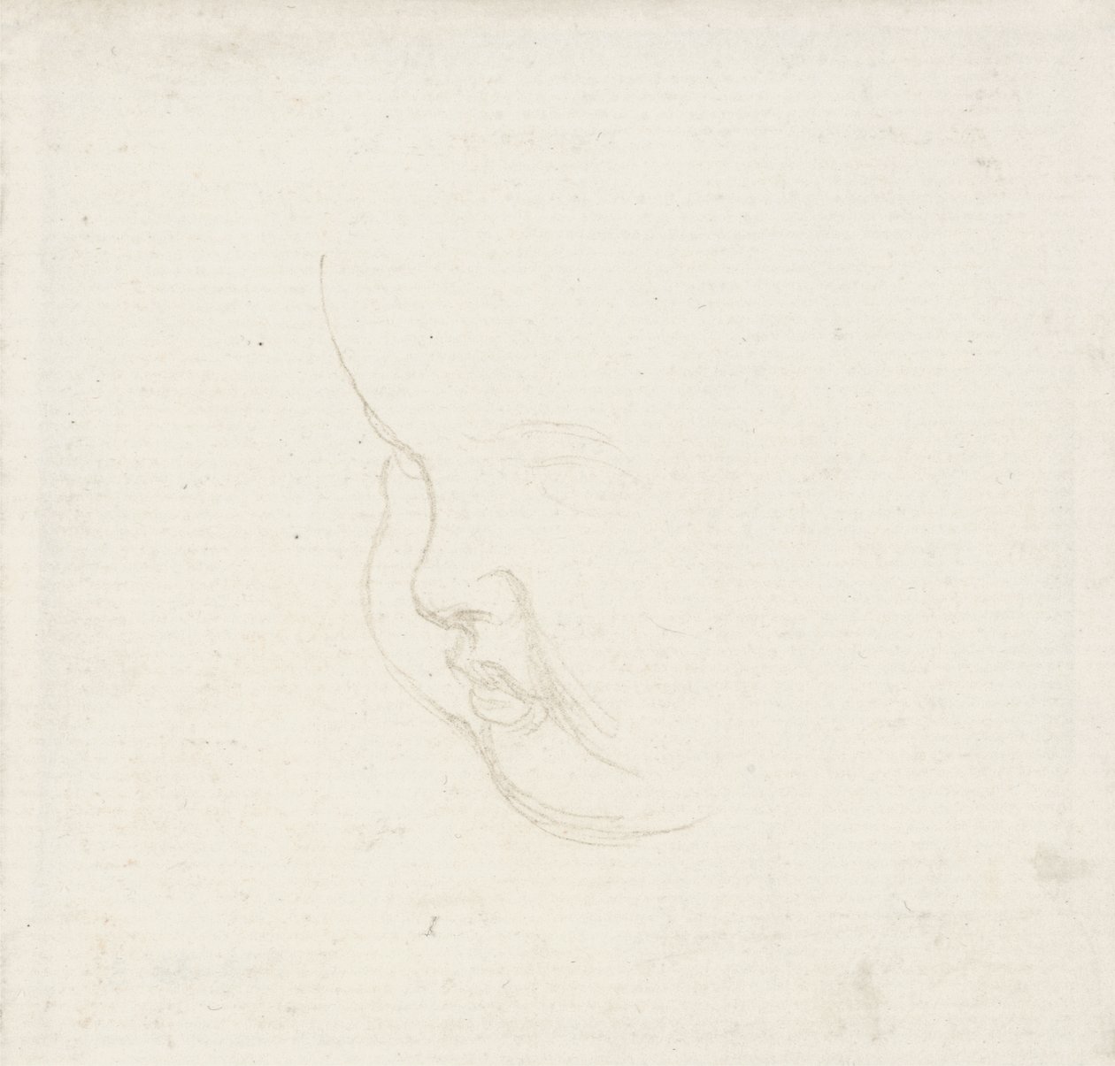 Tutkimus lapsen päälle, n. 1860 (grafiitti) tekijältä George Frederick Watts