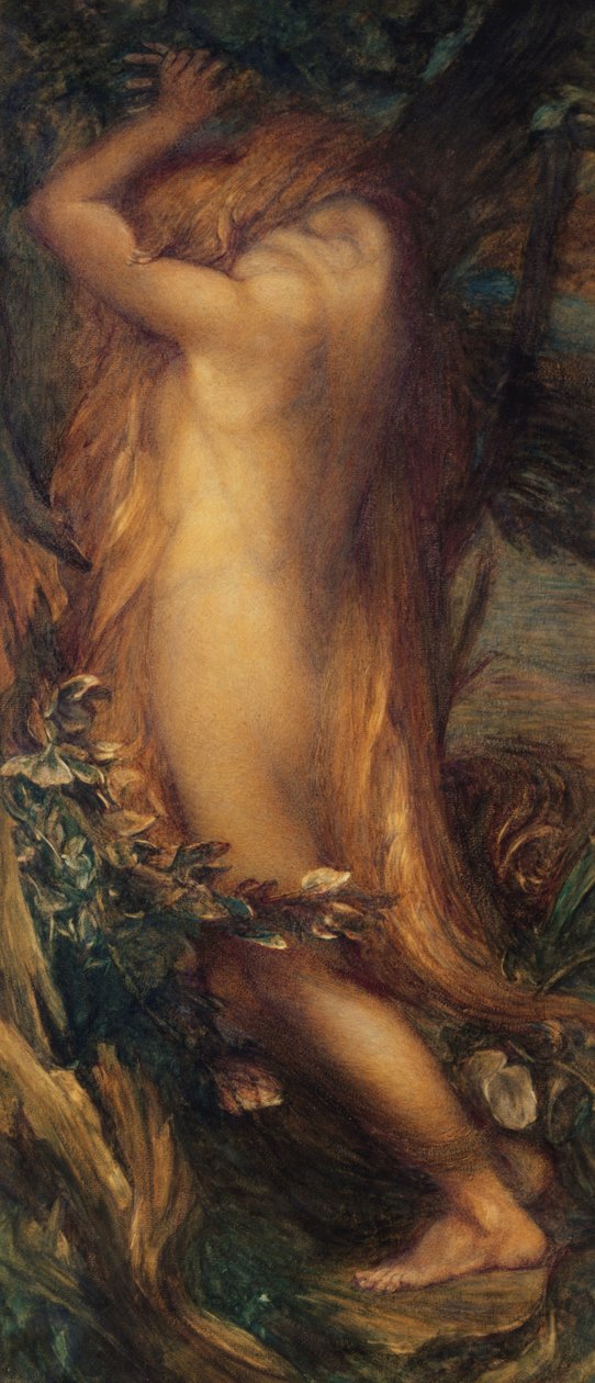 Eve Repentente, n. 1865-1897 (sekatekniikka kankaalle asetettu paperille) tekijältä George Frederick after Watts