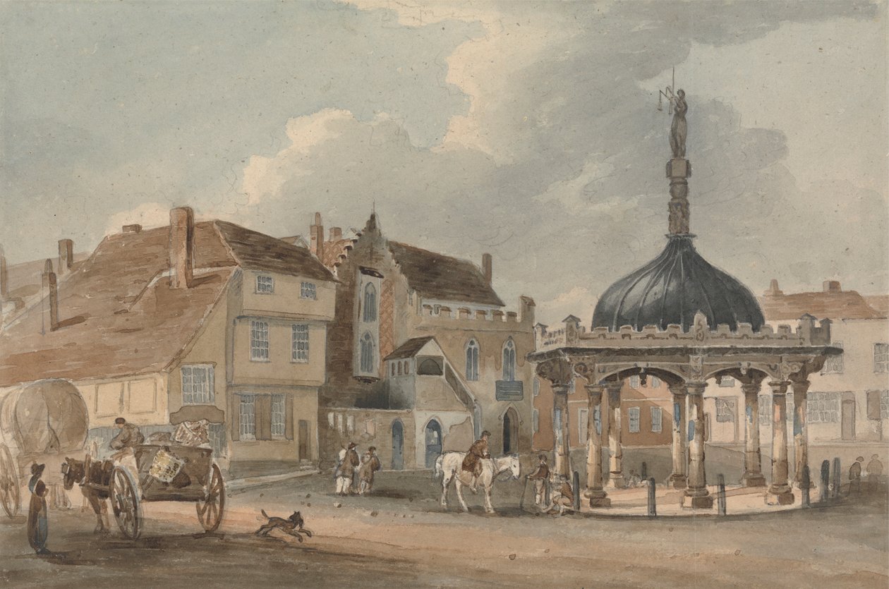 Corn Hill ja Moot Hall, Ipswich tekijältä George Frost