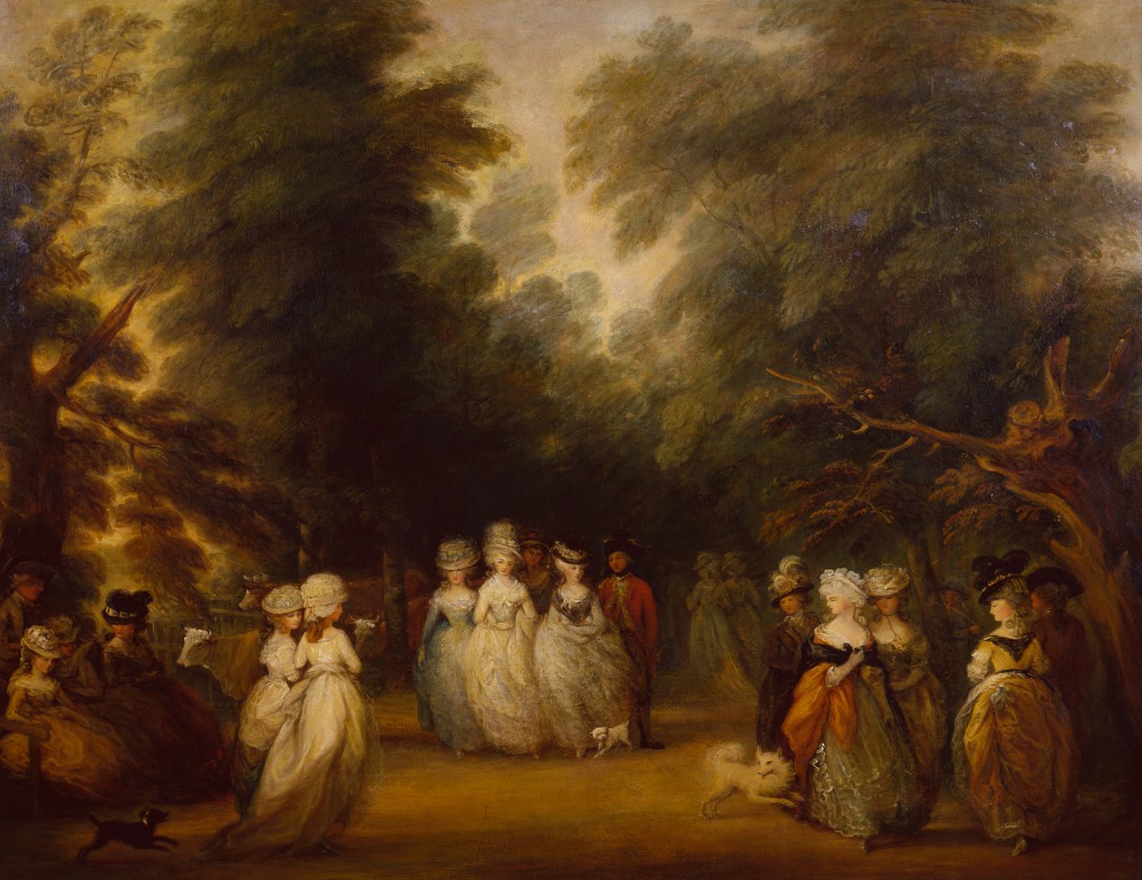 Ladies Promenading on the Mall, St. James Park tekijältä George Frost