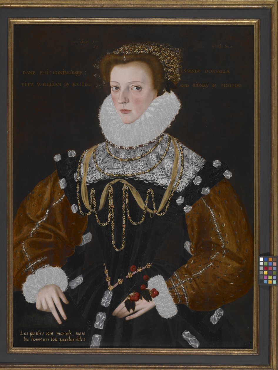 Lady Philippa Coningsby (öljy puulle) tekijältä George Garrard