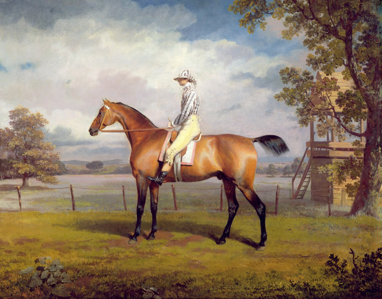 Duke of Hamiltonin naamio ja Jockey Up (öljy kankaalle) tekijältä George Garrard
