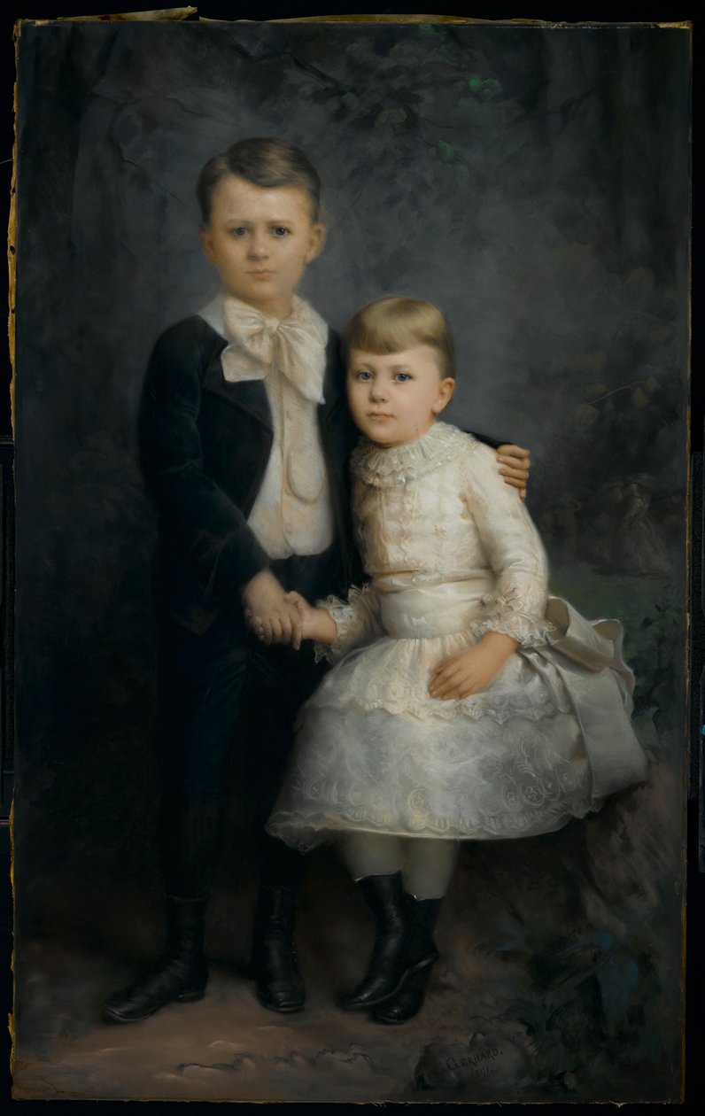 Muotokuva kahdesta lapsesta, 1891 tekijältä George Gerhard
