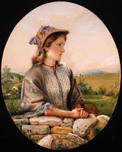 Maalaistyttö tekijältä George Goodwin Kilburne