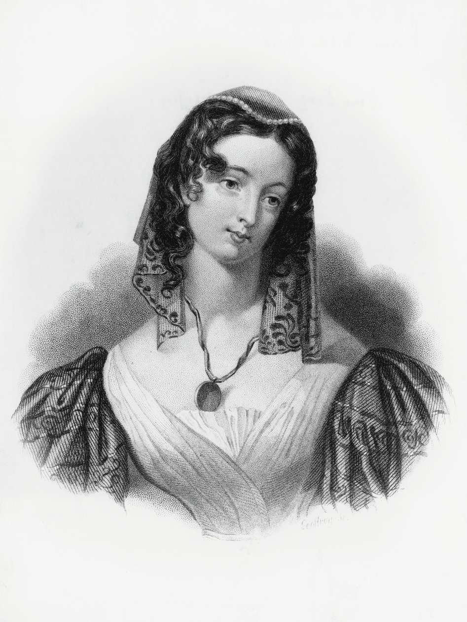 Inez, kuvitus George Gordon Byronin (1788-1824) kertovaan runoon Childe Harold