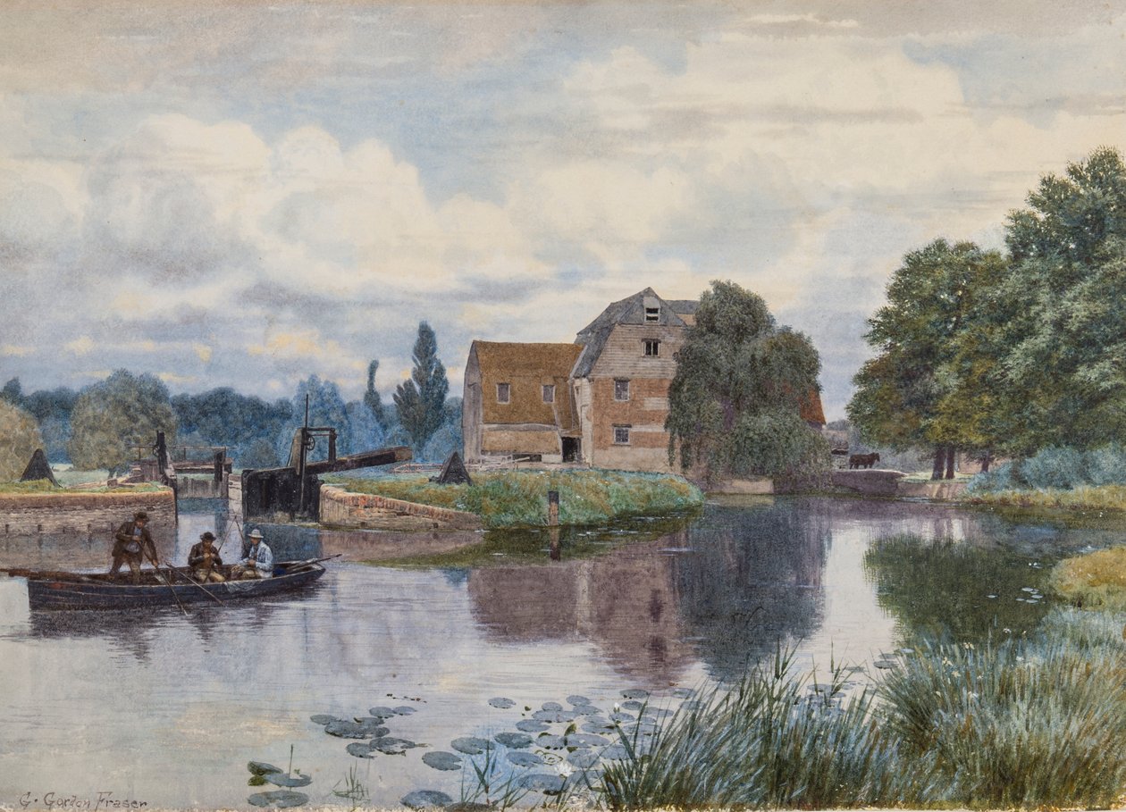 Hemingford Mill, On the Ouse, Huntingdonshire tekijältä George Gordon Fraser