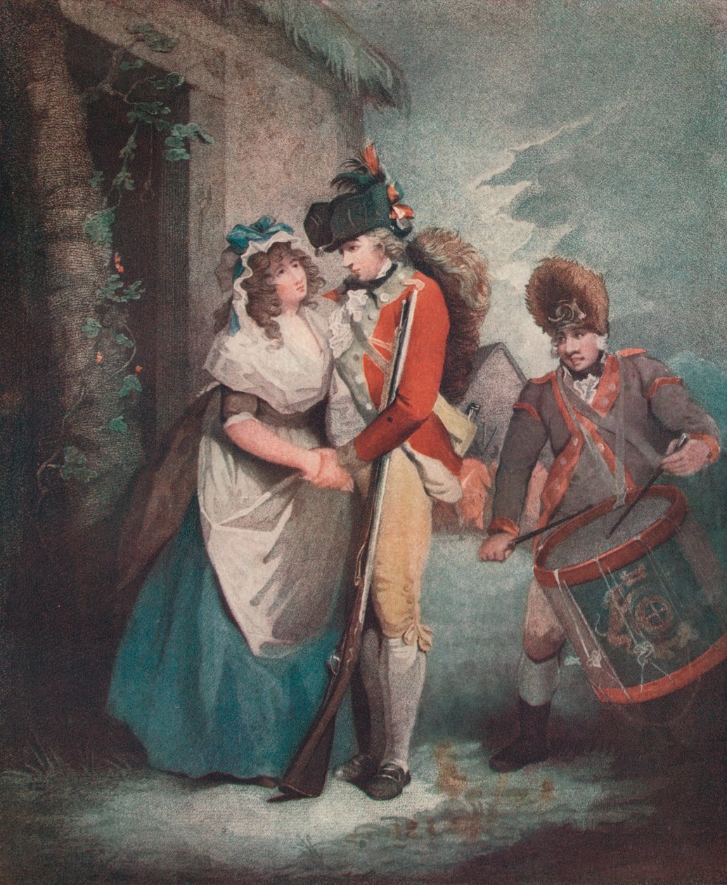 "Billitetun sotilaan lähtö", c1786-1813, 1909 tekijältä George Graham